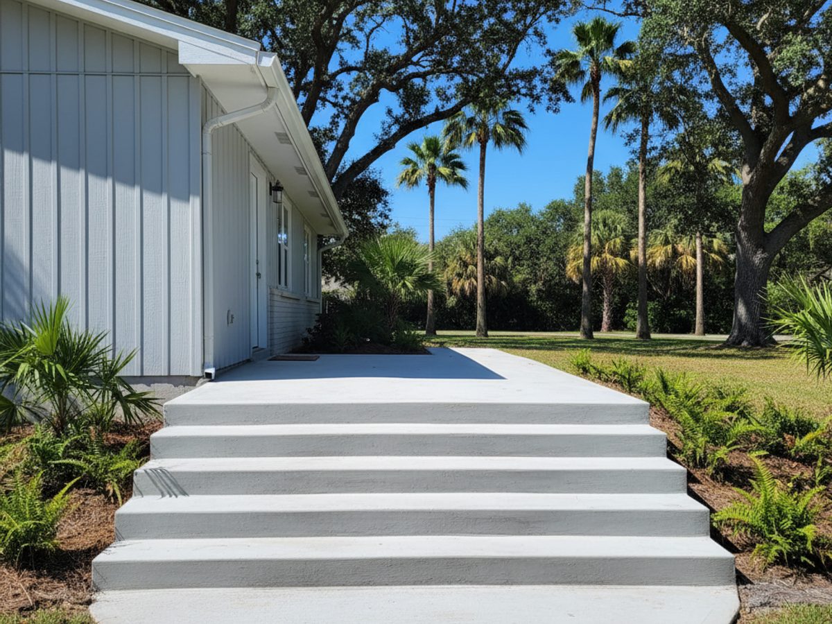 Sidewalks & Walkways completed by Apex Concrete Solutions in Ormond Beach, FL